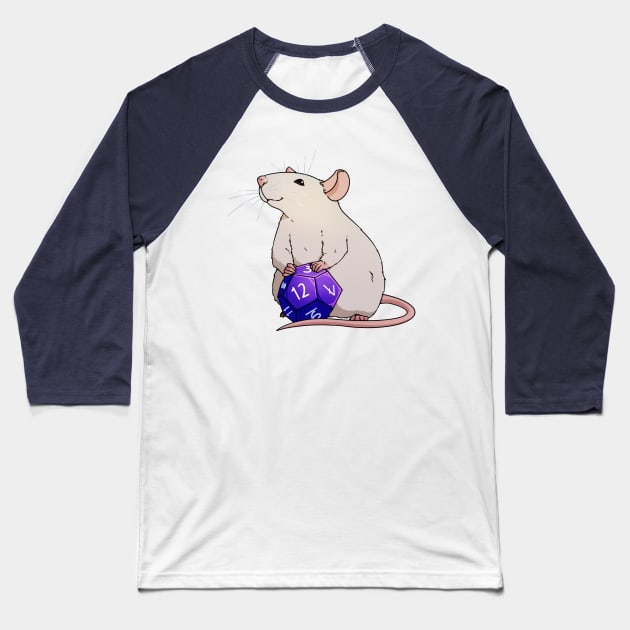 Dice Mice - D12 Baseball T-Shirt by Sidhe Crafts